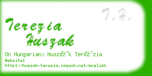 terezia huszak business card